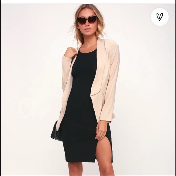 Lulu’s Chic Tan Open Blazer - Picture 2 of 3